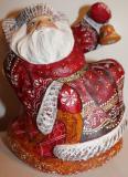 Carved wooden Santa Clause
